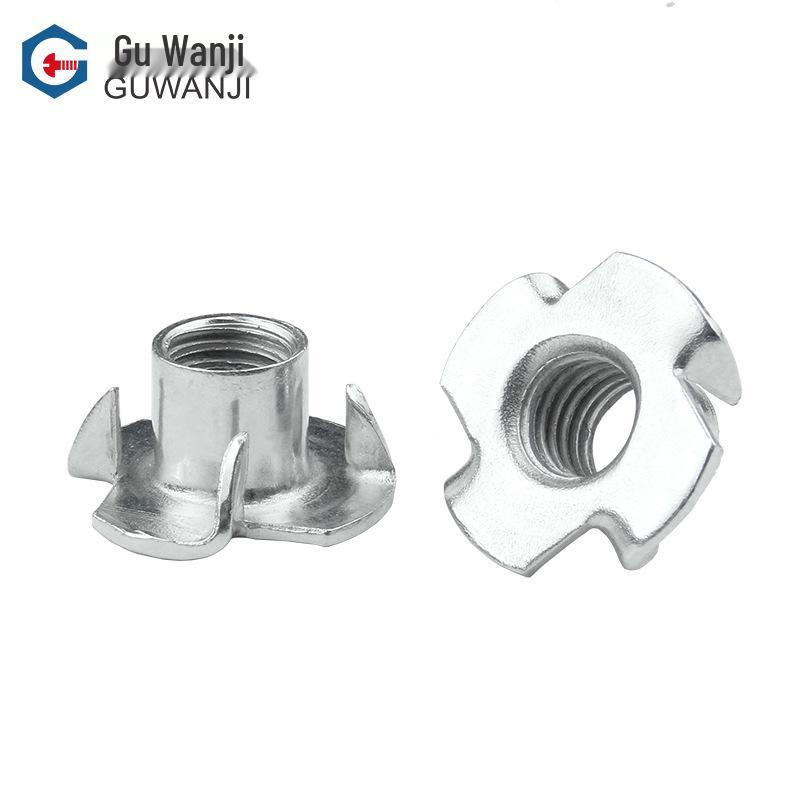 Möbelklonötter - Fyrauddiga för träskiva, Högtalarnötter M4/M5/M6/M8