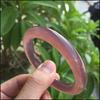 Natural Chalcedony Agate Purple Bracelet Fashionable Charm Emerald Bangle Women's Gift