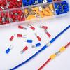 280 Pcs Electrical Cable Connectors Assorted Insulated Wire Cable Crimp U-Type Fork Spade Butt Ring Connector Assortment Kit Fuse Holders1