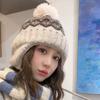 Warm Jacquard Knitted Hat Printed Ear Protection Hat Retro Lei Feng Hat  Autumn