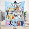 Bluey's Blue Fun Blanket Soft Warm Cozy Perfect for Office Chair Office Chair All-Season Use Stylish Decor Suitable for Gifting Relatives and Friends