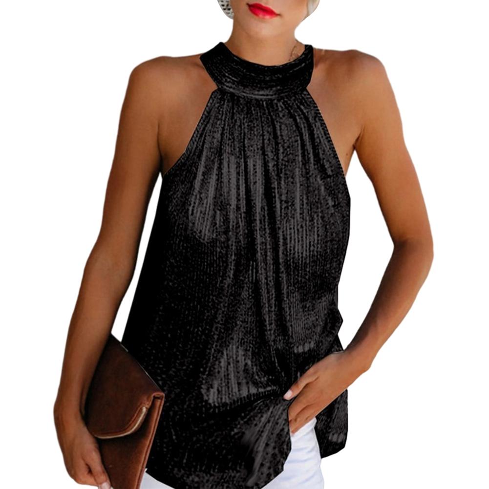Women Halterneck Sleeveless Vest L