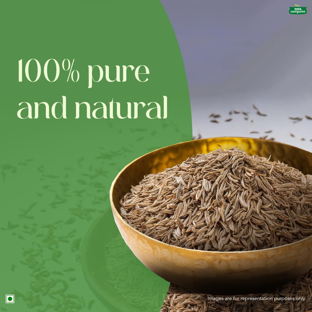 Tata Sampann Whole Cumin Seeds Jeera Natural Aroma Rich Flavor Spices For Cooking And Global Recipes 100g