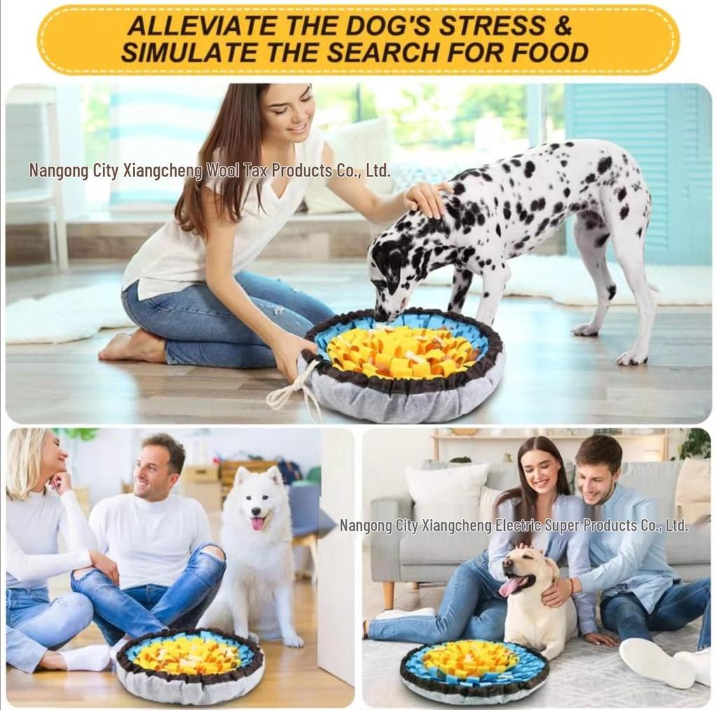 Anti-Choke Slow Feeder & Sniffing Mat for Pets – Stress Relief & Training Blanket