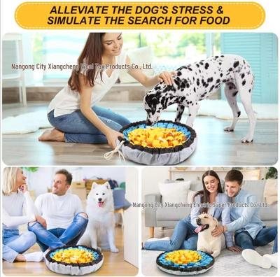 Gamelle Anti-Étouffement Slow Feeder & Tapis d'Olfaction pour Animaux de Compagnie – Soulagement du Stress & Couverture d'Entraînement