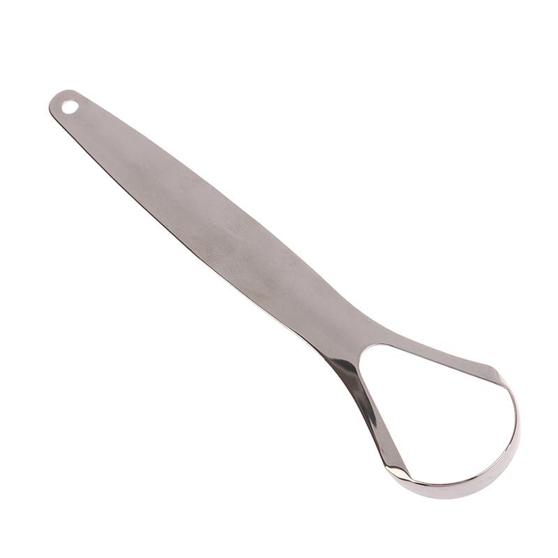 Stainless Steel Tongue Scraper Tongue Metal Cleaner Dental Oral Care Tool