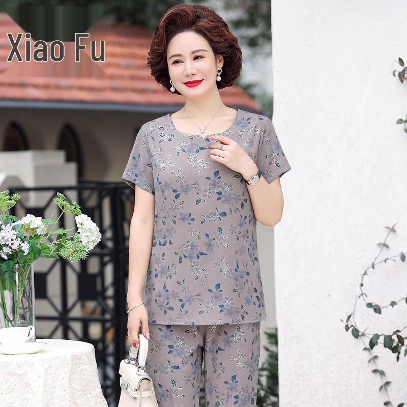 Women's Plus Size Summer Short-Sleeve Two-Piece Set