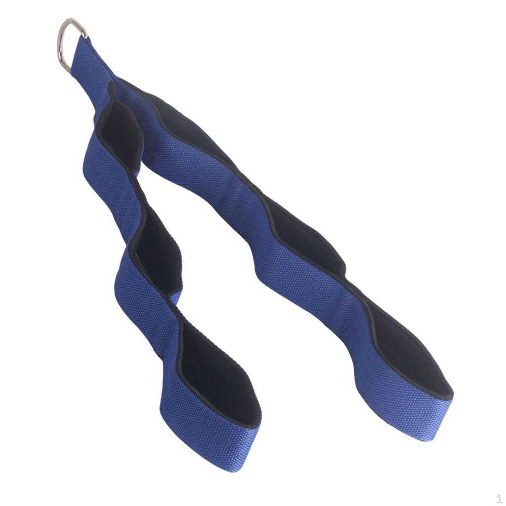 Cable Attachment for Tricep Rope with Multi-Length Handles Pull Down Exercises