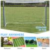 243.8cm X 152.4(8x5FT) Soccer Goals for Backyard Portable Net Collapsible Metal Base, Quick Setup Net for Indoor Outdoor Training with Carry Bag