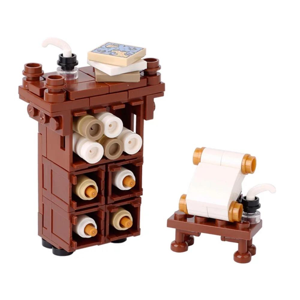 Medieval City MOC Stavební bloky Vojenské figurky vojáků Hradní věž Fontána Nástěnka k bazénu Cihly Dětská Halloweenská hračka