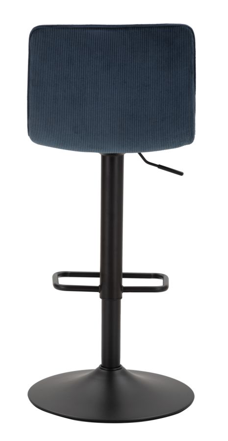 Bar Stool With Lift High Navy Cm 43X49,5X85,5-107(Seat Cm 61-82,5) Set 2Pcs