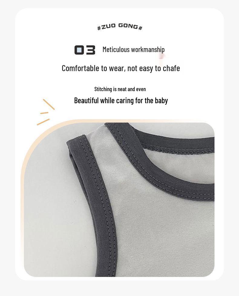 Breathable Cotton Newborn Sleeveless Romper