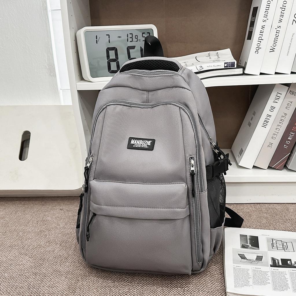 Schoolbag Korean version ins trendy cool dark wind large capacity leisure travel backpack high quality teen student backpack