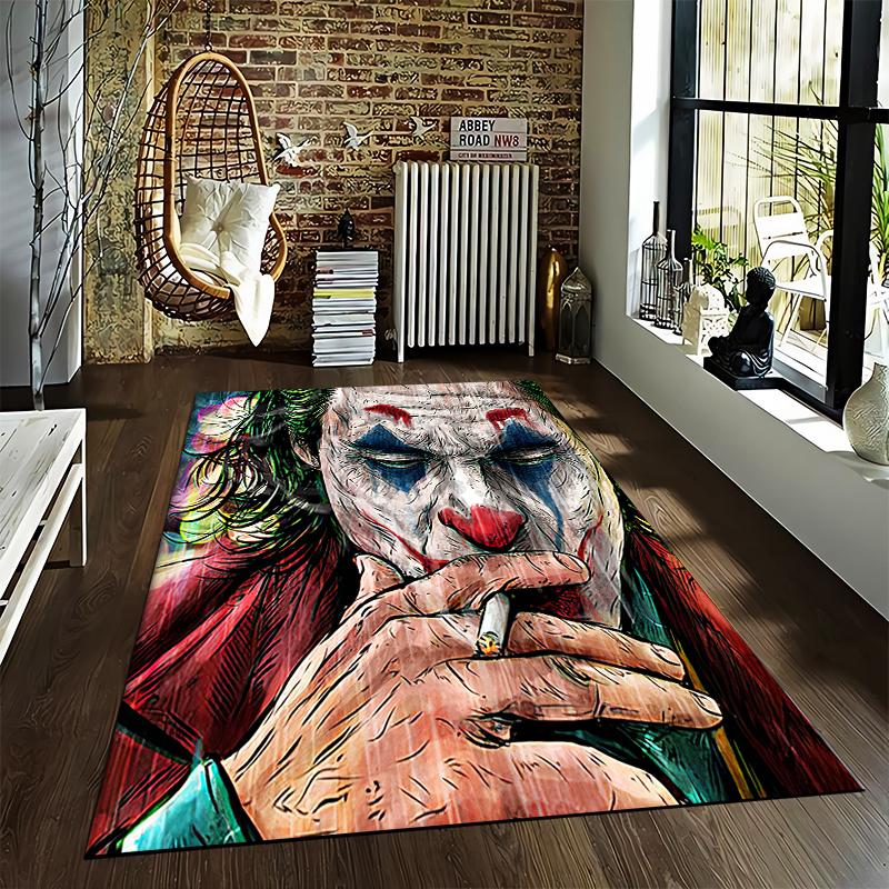Vibrant Illustrated Carpet with Colorful Design Suitable for use as an anti-slip game mat for living room and bedroom sofas
