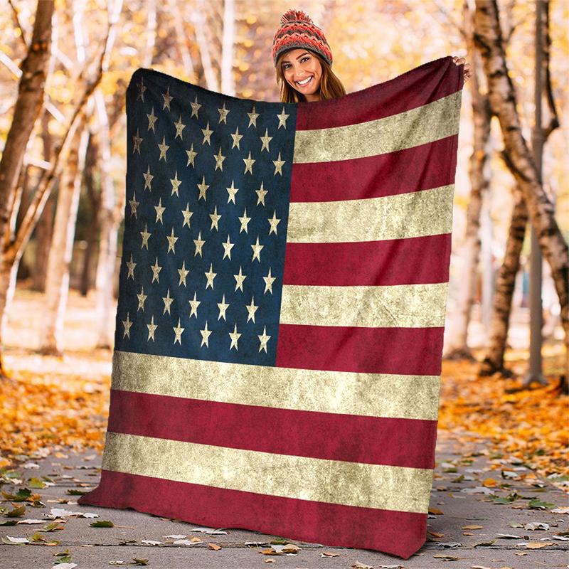 1pc American flag blanket, al season lightweigh Poster blanket home office outdoor nap multifunc Poster blanketional blanket