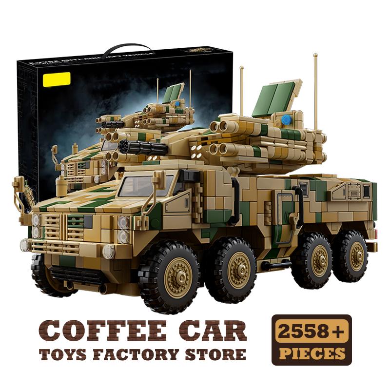 NEW Army Heavy Tank MOC Bricks Set WW2 Military Armored Cars Building Blocks War Panzer 3D Model Children Toys Birthday Gift DIY