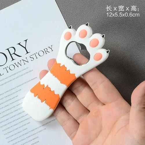 Cartoon Cute Animal Paw Wine Bottle Opener Beer Bottle Opener Cat Magnet Refrigerator Sticker Dog Fridge Magnet Beer Opener