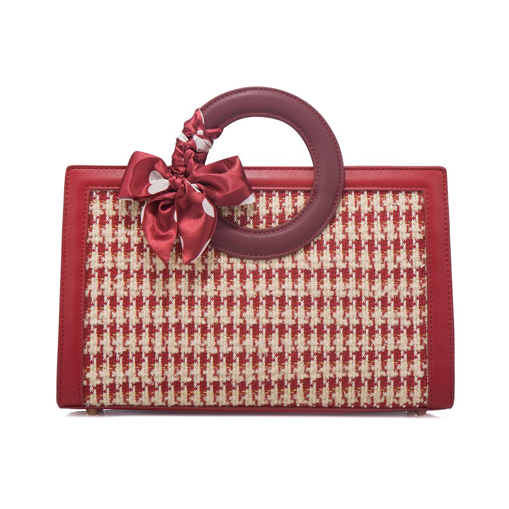 Sende Freundin Hochzeits-Handtasche Qixi-Fest Sende Geschenktasche Damen-Tasche Hochzeit Tausend Vögel Gitter