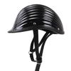 Retro Japanese-Style Fiberglass Motorcycle Helmet, Lightweight and Handmade with a Corrugated Design