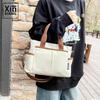 Women's Canvas Tote bag Multifunctial Large Capacity Zipper Messenger Bag Student Casual Handbag Designer Bag