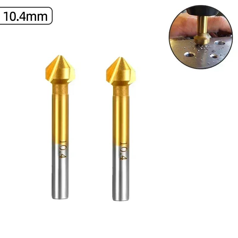 3 Flute Countersink Drill Bit 90 Degree Chamfering Tools Chamfer Cutter 6.3-20.5mm Chamfering Cutter Wood Metal Hole Drilling