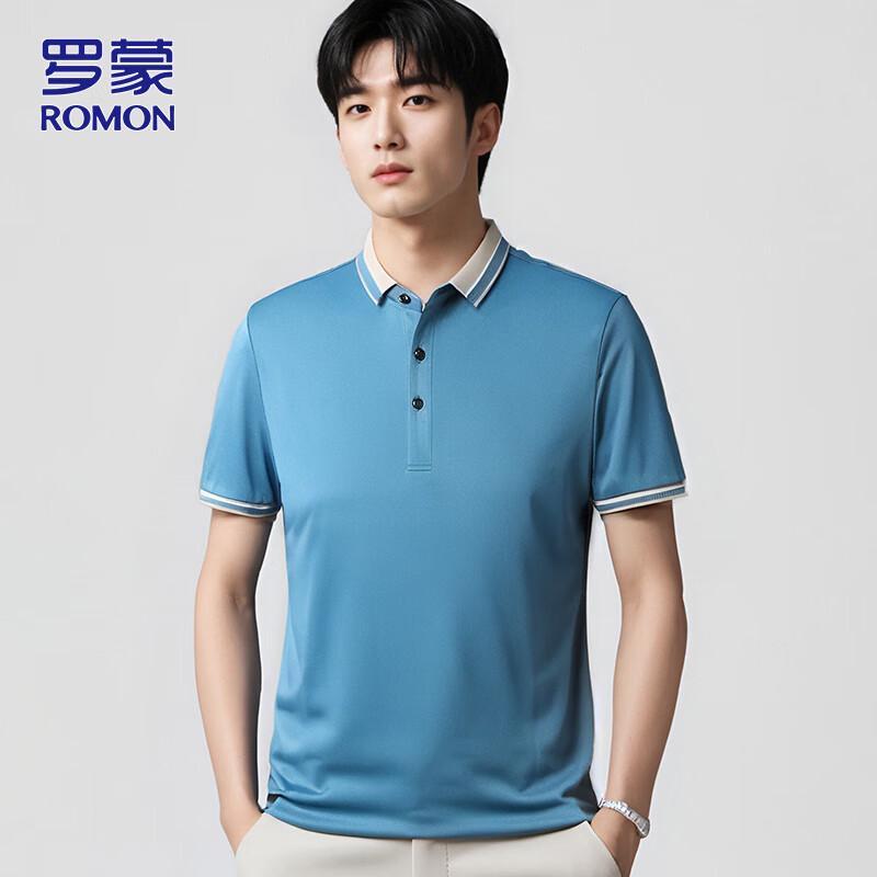 ROMON Men's Casual Business POLO T-Shirt