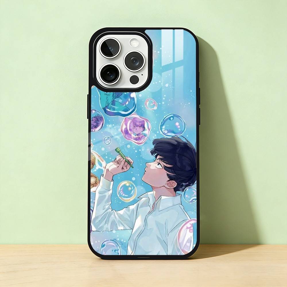 

AAA Amine Mobs Psycho 100 Phone Case Color Silver Shell For IPhone 17 16 15 14 13 12 11 Pro Max Plus iPhone16e