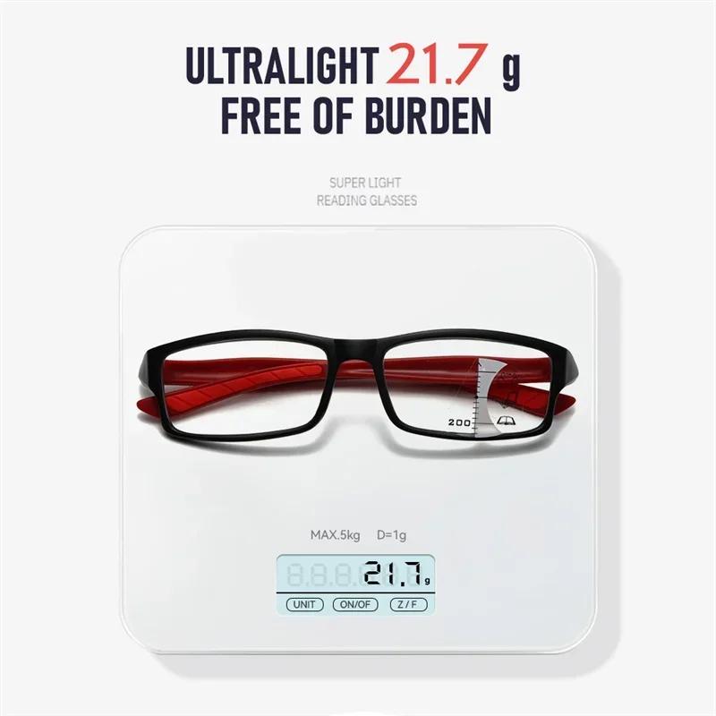 Sports Progressive Multifocal Reading Glasses Unisex Women Men Finished Presbyopia Eyewear Optical Prescription Eyeglasses