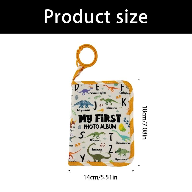 Álbum de Família Meus Primeiros do Bebê, Álbum de Fotos de Bebê 10x15 Livro de Fotos de Tecido Macio, Álbum de Tecido para Bebê com Bolso para Fotos para Recém-nascidos