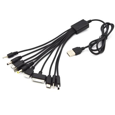 10'u 1 Arada Evrensel Usb Kablosu Çoklu Şarj Kablosu Birden Fazla Cep Telefonu, Blutooth, Kulaklık, Hoparlör, Mp3 Çalar ve Daha Fazlasıyla Uyumlu