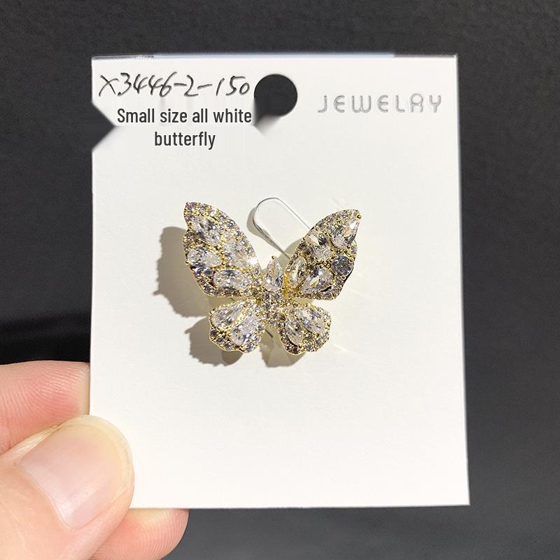 Exquisite French Luxury Butterfly Brooch for Elegant Evening Gowns