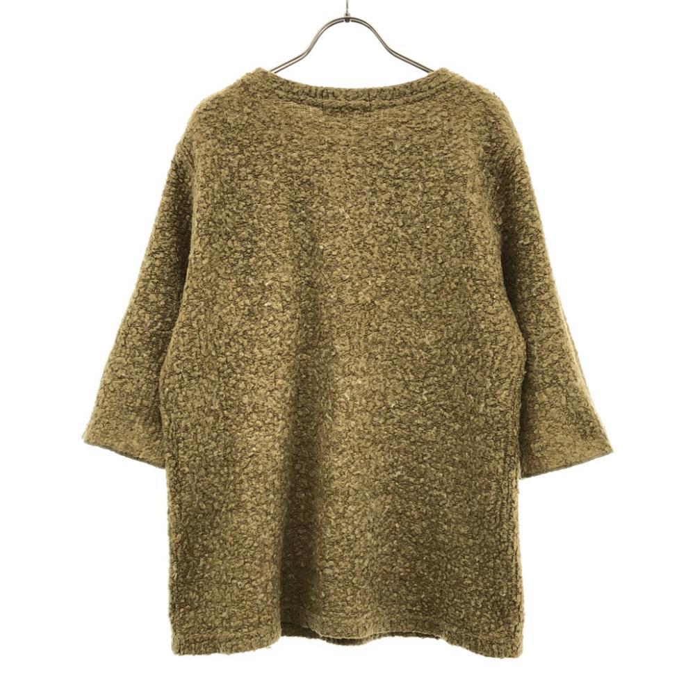 Nische. Hergestellt in Japan 7 Minuten Ärmel Strick Brauner Pullover Damen Gebraucht