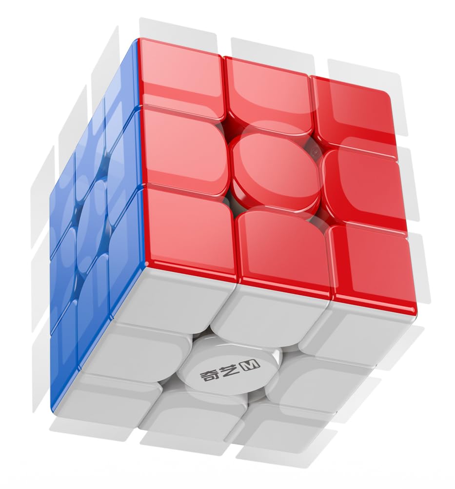 QY Warrior M [Japanese Cube Guide & Pouch Included / Authentic] Magnetic 3x3x3 Cube Stickerless 3D Puzzle (3x3 UV)