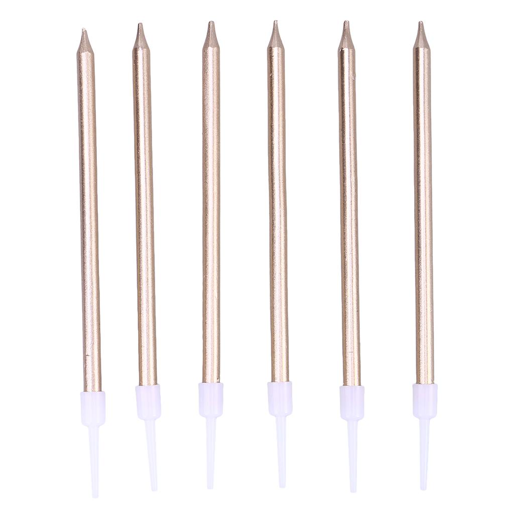 24 Pcs Cake Wedding Candles Decorative Firework for Birthday Slender Glitter Decorate