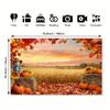1 Thanksgiving Herbsternte Landschaft Party Banner - Lebendiger Herbst Thema Hintergrund Außen Dekoration