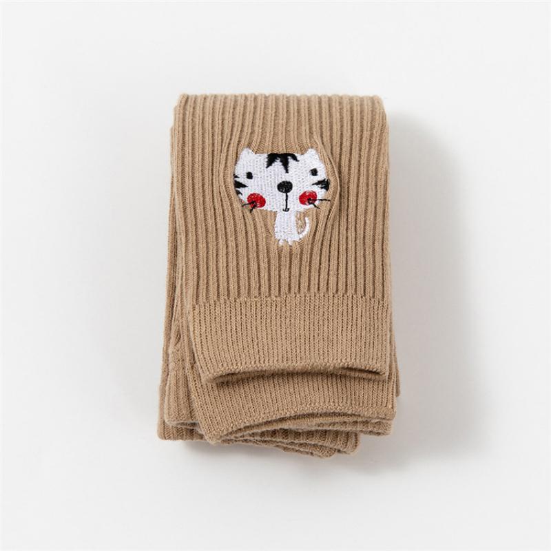 Winter Strumpfhosen Kinder 3D Stickerei Cartoon Strumpfhosen für Mädchen Gestrickte Warme Strumpfhosen Mädchen Kleidung