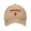 Retro Grónsko není na prodej Nezávislost Baseballová čepice Unisex Opotřebovaná Vypraná Snapback Čepice Outdoor Letní Měkké Čepice Klobouk
