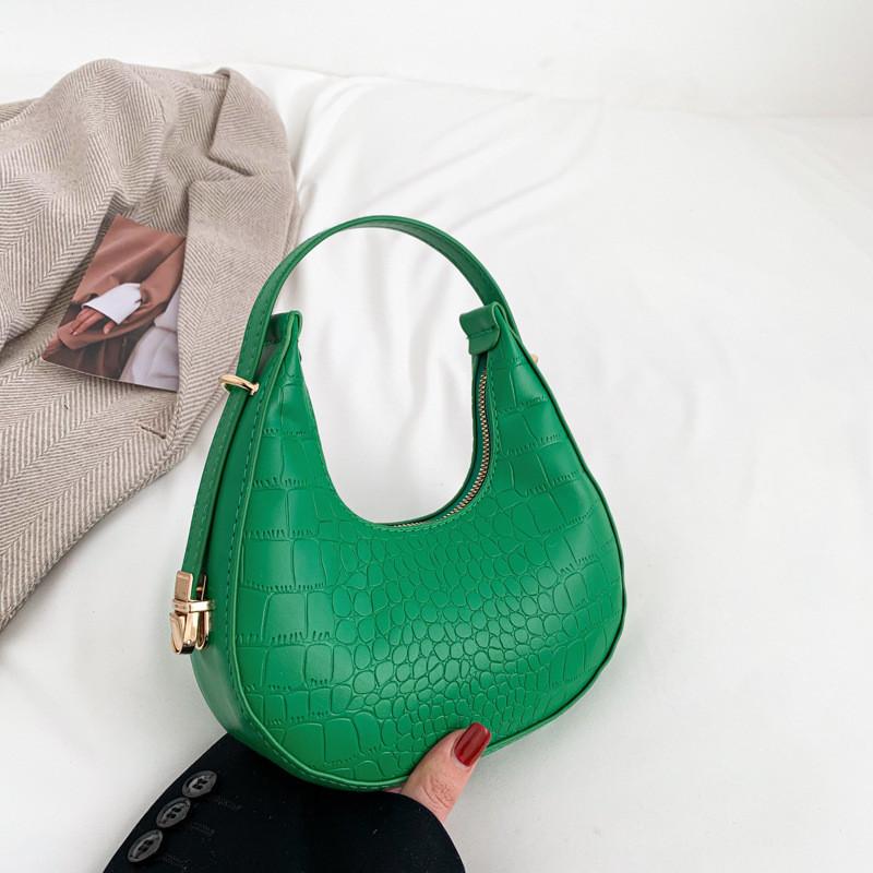 Stylish Casual Shoulder Bag Women 2023 Spring New Minimalist Crescent Bag Street Fashion Small Square Bag