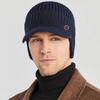 Winter Warm Earflap Beanie Hat with Thermal Lining,Outdoor Cold Weather Men Knitted Pullover,Suitable for Warmth Daily Commute