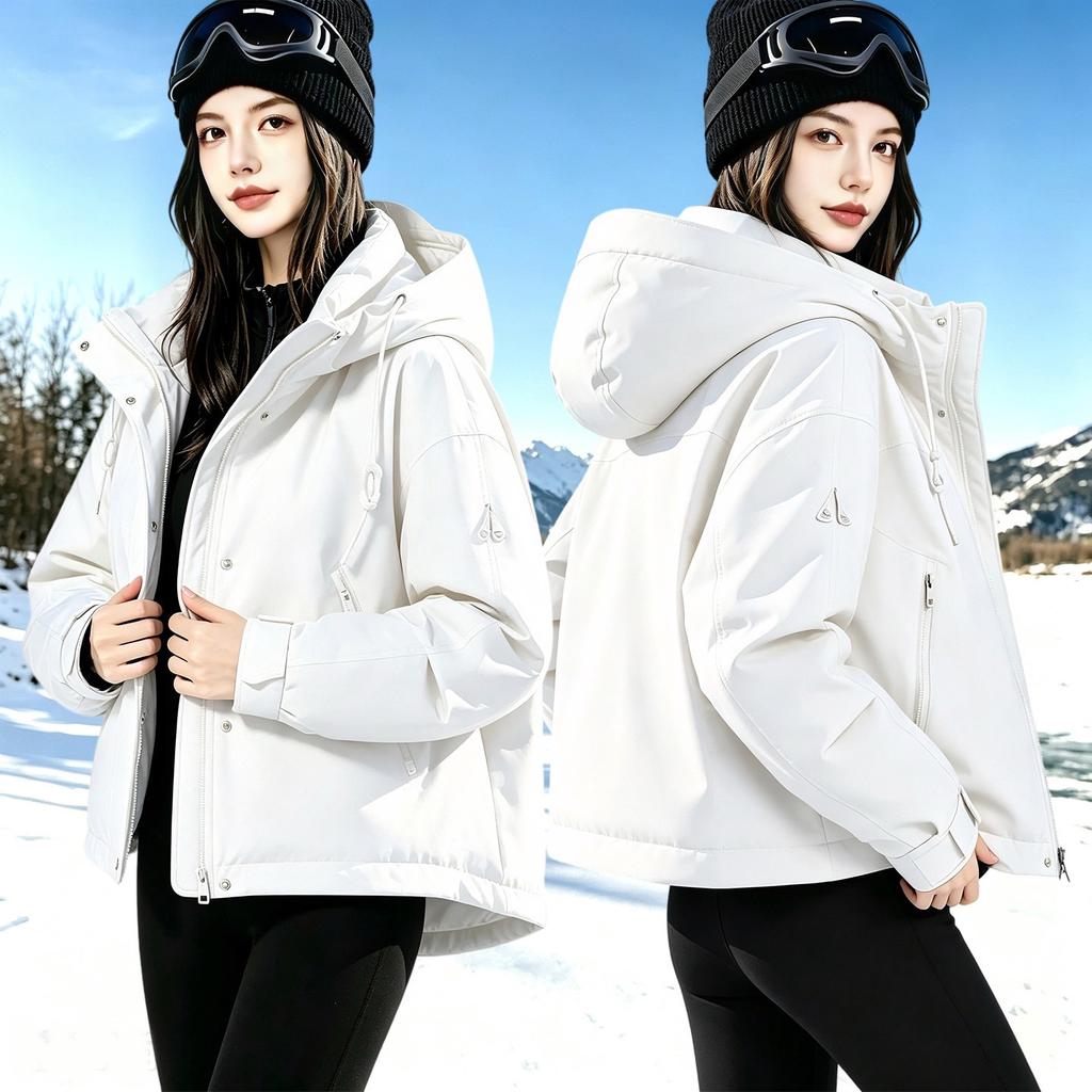 Winter new down cotton-padded clothes women's short hooded thickened warm pie overcome coat fashion cotton-padded jacket