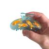 Novelty Fish Tank Hair Clip,Acetate Claw Clip for Women,Women Hair Accessories,Cyan, 1 Count (Pack of 1)