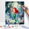 Disney Mermaid Digital Oil Painting Diy Oil Painting Hand Painting Living Room Bedroom Decoration Painting