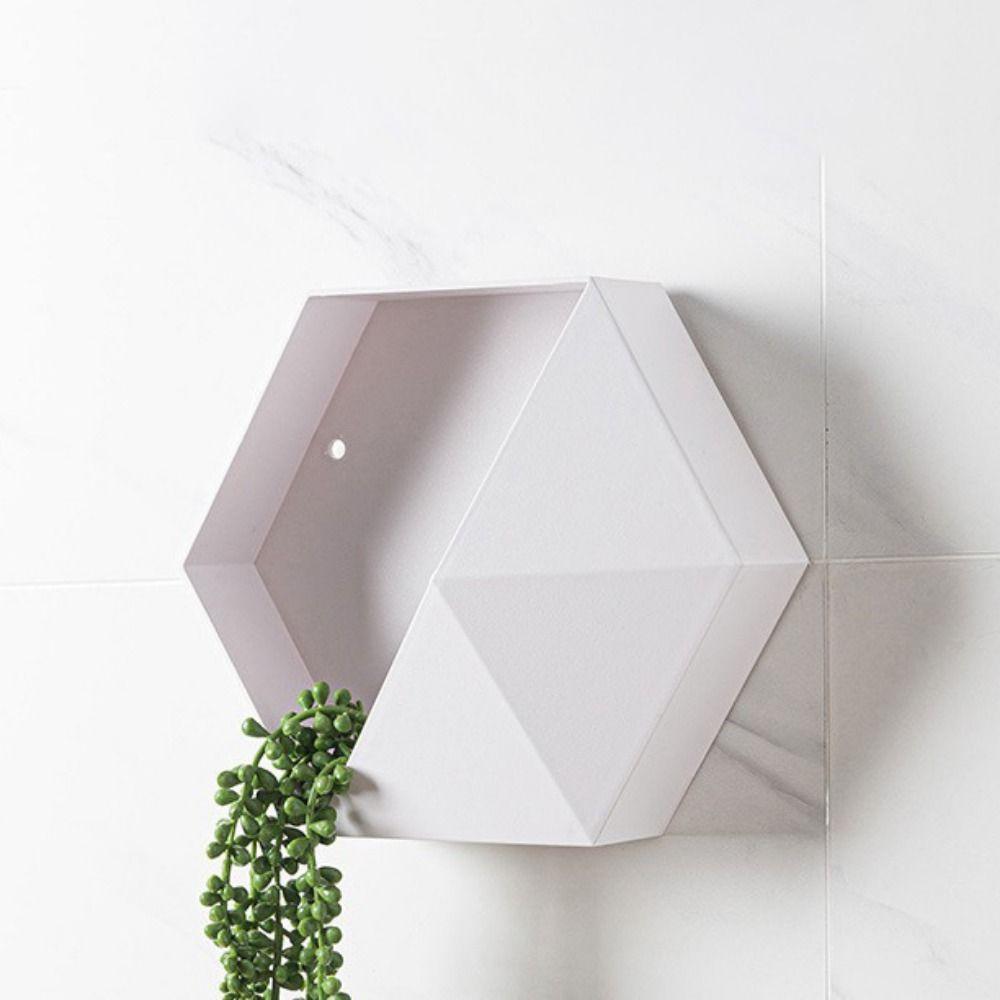 Modern Geometric Wall Stand Ins Style Hanging Storage Box  Mobile Phone Organizer