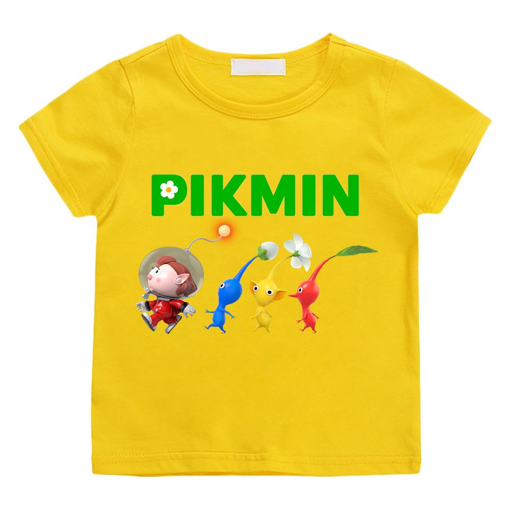 Pikmin and Olimar Captain T-Shirt, Short Sleeve, Spring and Summer, Boys and Girls Clothing, Fun Loose Top