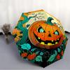 1pc Pumpkin Halloween Automatic Folding Umbrella - Design, Durable Iron Frame for Travel, Outdoor, Beach Fashion Accessory A0920018
