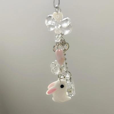 Star Mobile Phone Lanyard Rabbit Cell Phone Strap Jewelry Gift Bead Phone Chain Telephone Decor