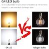 Lxcom Lighting G4 LED Bulb 12V Bi-Pin Base 1.5W LED COB Light Bulbs (10 Pack) 10W Halogen Replacement Warm White 3000K T3 G4 Base No Flicker for