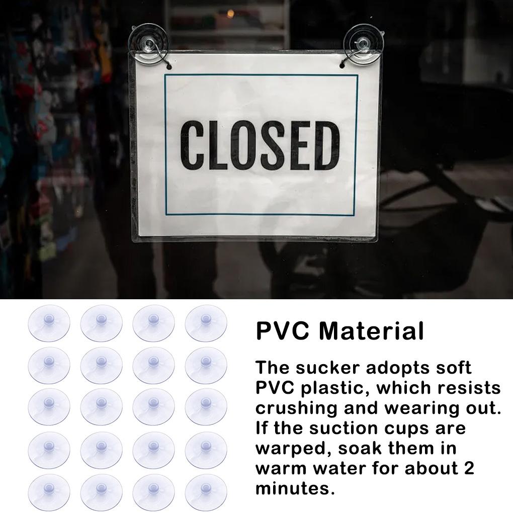 20 Pieces Mushroom Sucker 3cm PVC Suction Cups Without Hooks Window Storage Keys Disc Bathroom Refrigerator Decor