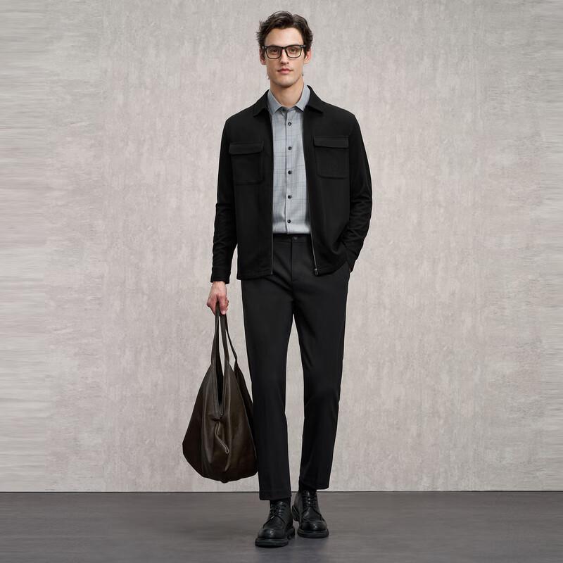 EMZ Erdos Men's Wool Blend Executive Jacket