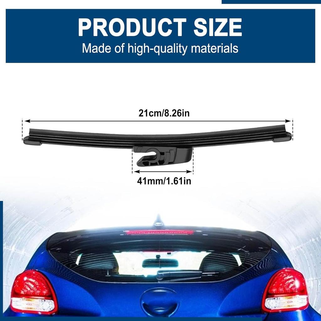 Rear Windshield Wiper Blade Compatible with Hyundai Veloster 2012-2016 Replace OE Number 988112V000-L8 (1 pcs)